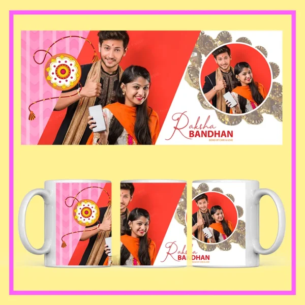 Coffee mug print 2 photo raksha bandhan
