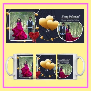 Happy valentine day Coffee mug print 2 photo