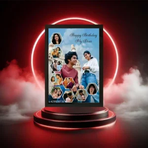 “Designer photo frame with elegant artistic detailing for home or office display”