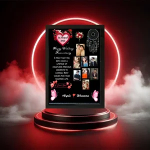 “Designer photo frame with elegant artistic detailing for home or office display”