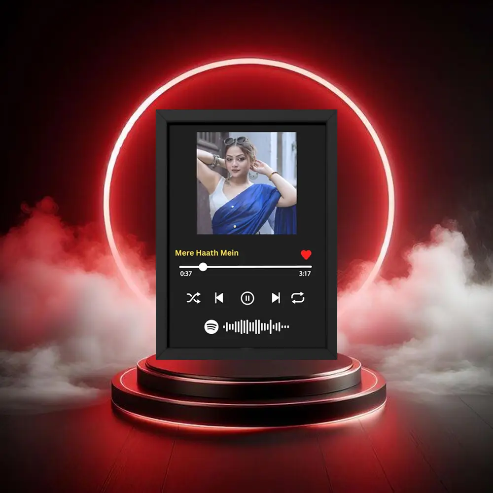 “Designer photo frame with elegant artistic detailing for home or office display”