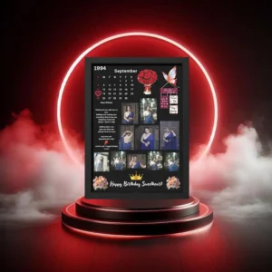 “Designer photo frame with elegant artistic detailing for home or office display”