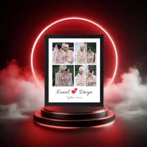 “Designer photo frame with elegant artistic detailing for home or office display”