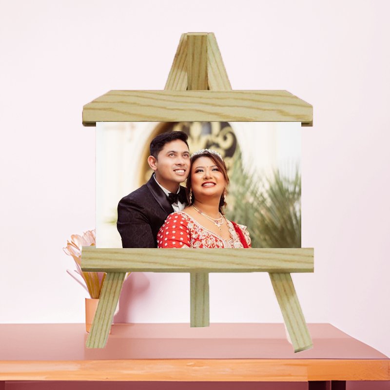 Custom printed calendar with company branding and vibrant monthly design.