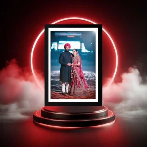 “Designer photo frame with elegant artistic detailing for home or office display”