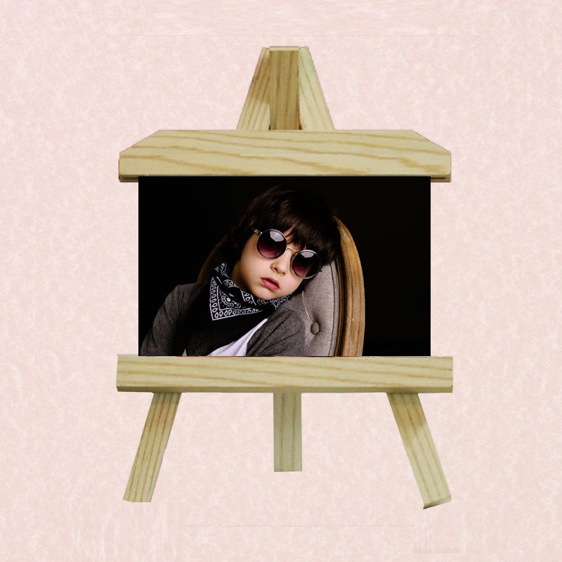 Custom printed calendar with company branding and vibrant monthly design.