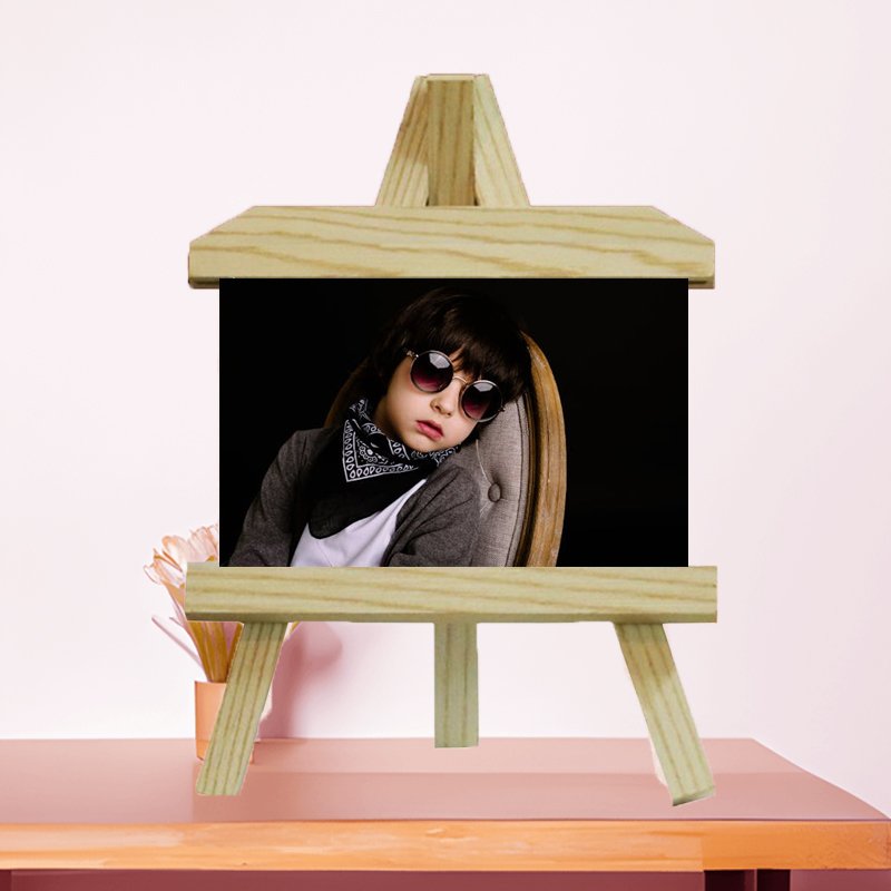 Custom printed calendar with company branding and vibrant monthly design.