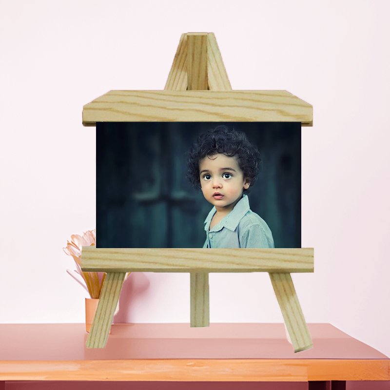 Custom printed calendar with company branding and vibrant monthly design.