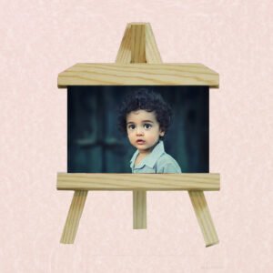 Custom printed calendar with company branding and vibrant monthly design.