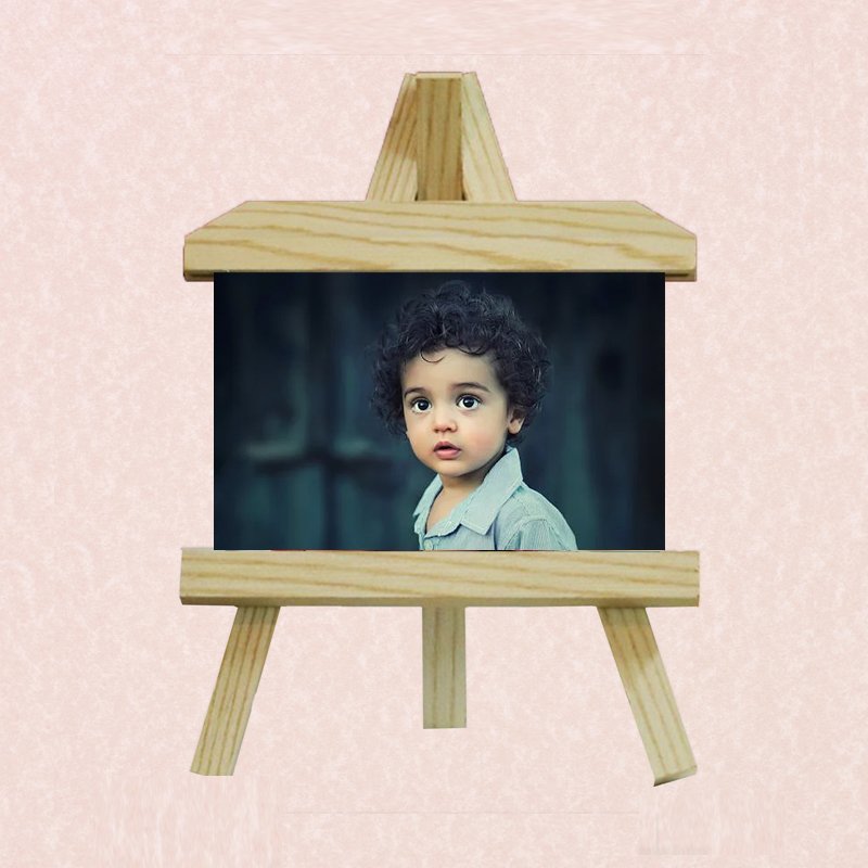 Custom printed calendar with company branding and vibrant monthly design.