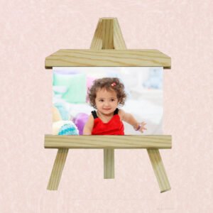 Custom printed calendar with company branding and vibrant monthly design.