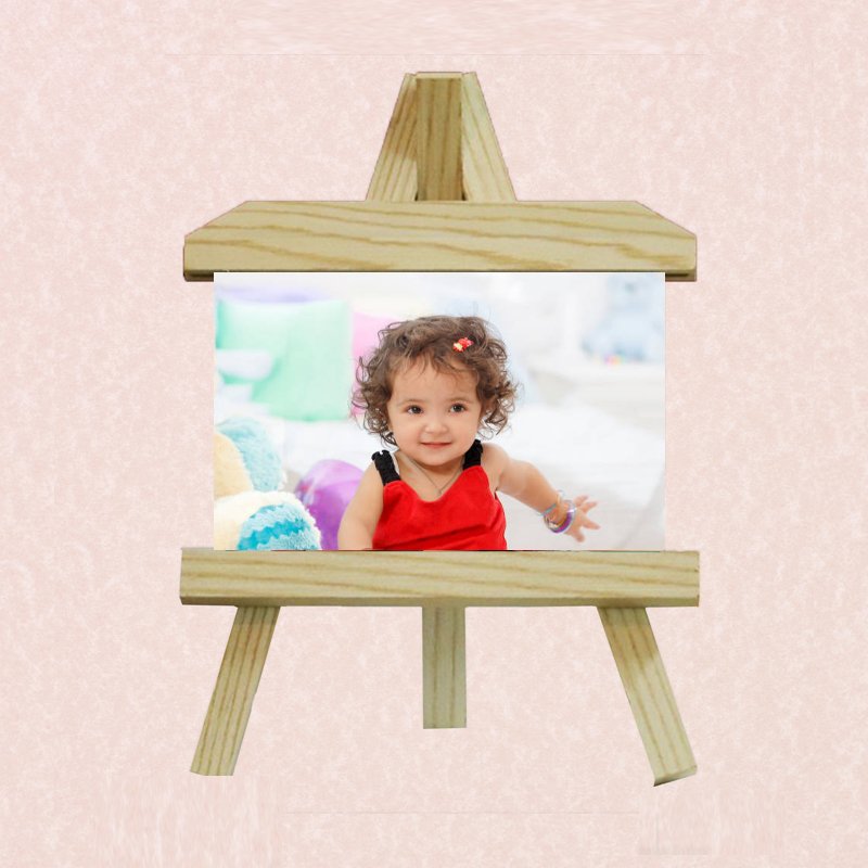 Custom printed calendar with company branding and vibrant monthly design.