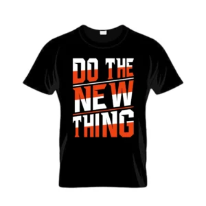 “Designer T-Shirt with trendy print and premium cotton fabric for men and women”