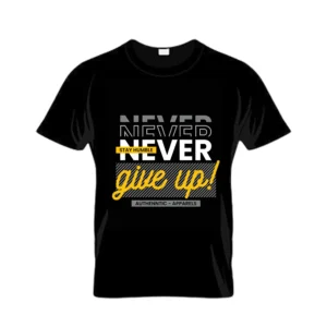 “Designer T-Shirt with trendy print and premium cotton fabric for men and women”