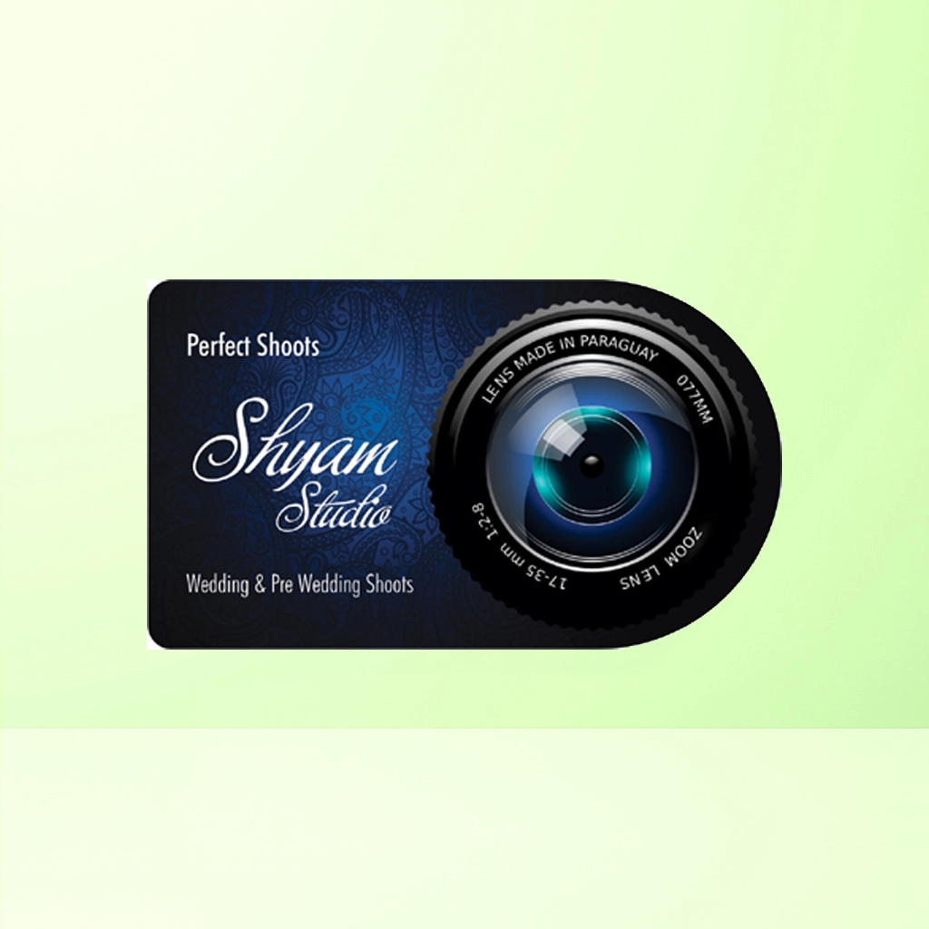 Photographer Die cutting visiting card in india