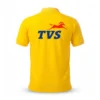 TVS logo yellow polo t-shirt for corporate staff uniform