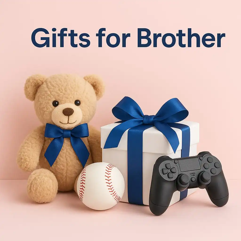 Gifts for Me category image with pink accessories and self-care items on soft pink backg