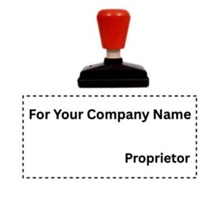 Custom Company Rubber Stamp | Personalized Business Name Seal