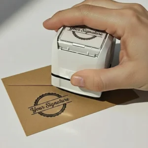 Custom Pre-Inked Stamp | Personalized Business Name Seal