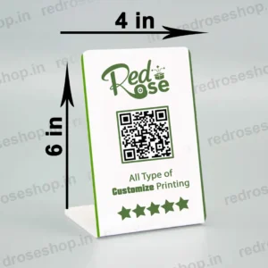Mini QR Stand Print in Burdwan for Google Reviews and UPI Payment
