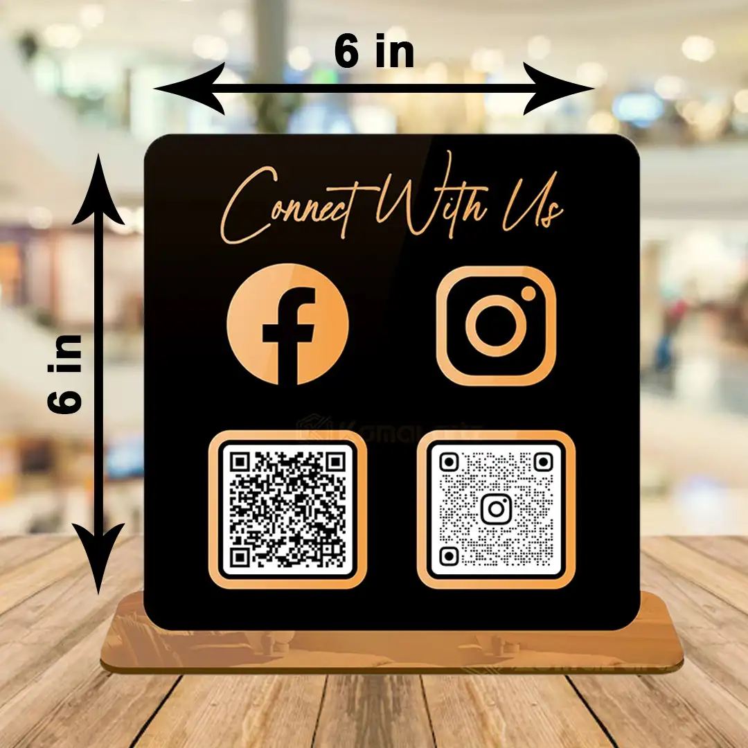 QR-4.jpg 6x6 Inch Social Media QR Stand Print in Burdwan for Facebook and Instagram
