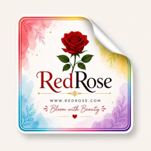 Square custom sticker printing in Burdwan for logo and branding
