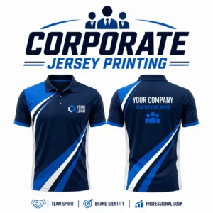 Custom Event Jersey Printing with Event Name Logo and Participant Number