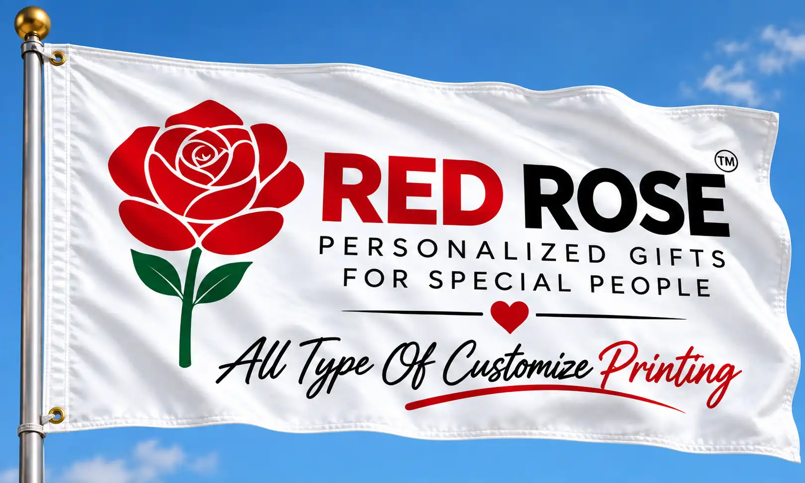 Custom Flag Printing in West Bengal – 5×3 FT Custom flag printing in West Bengal 5x3 feet personalized printed flag