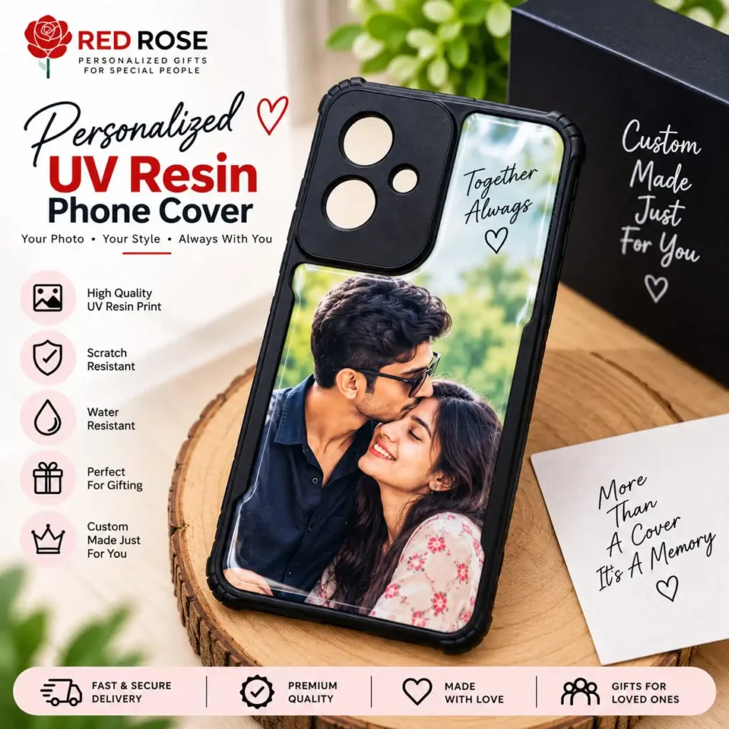Personalized UV resin photo phone cover with custom picture